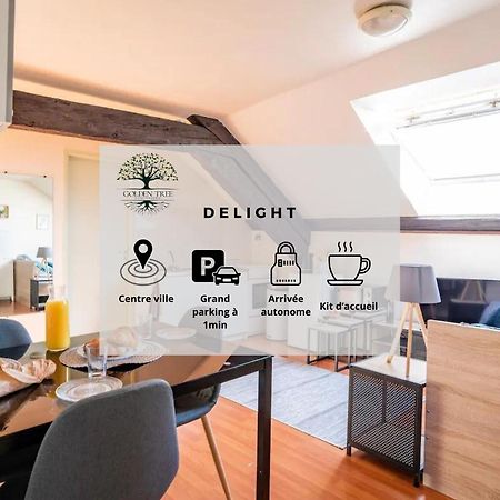 Delight - Golden Tree - Wifi - 20 Min St-Croix & Center Parcs Apartment Sarrebourg Bagian luar foto